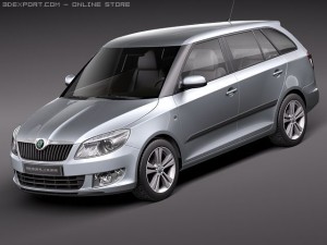 Skoda Fabia Combi 2011 3D Model