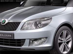 Skoda Fabia Combi 2011 Model 3D