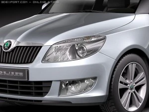 Skoda Fabia Combi 2011 3D Model