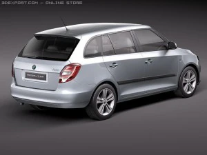 Skoda Fabia Combi 2011 3D Model