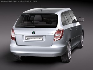 Skoda Fabia Combi 2011 Model 3D