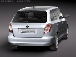 Skoda Fabia Combi 2011 3D Model