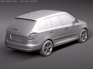 Skoda Fabia Combi 2011 Model 3D