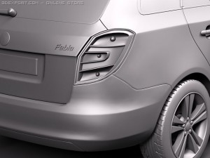 Skoda Fabia Combi 2011 Model 3D