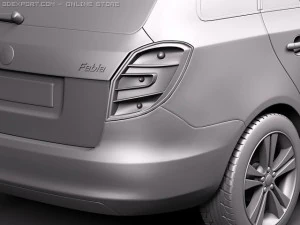 Skoda Fabia Combi 2011 3D Model