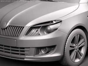 Skoda Fabia Combi 2011 Model 3D