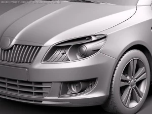 Skoda Fabia Combi 2011 3D Model