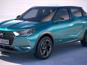 DS 3 Crossback 2019 Modelo 3D