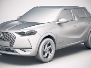 DS 3 Crossback 2019 Model 3D