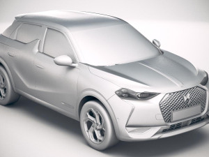 DS 3 Crossback 2019 Model 3D