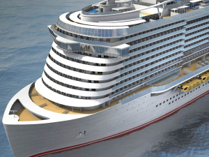 Costa Smeralda cruise ship 3D 모델