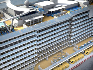 Costa Smeralda cruise ship 3D 모델