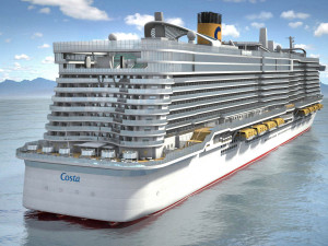 Costa Smeralda cruise ship 3D 모델