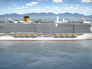 Costa Smeralda cruise ship 3D Model