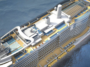Costa Smeralda cruise ship 3D 모델