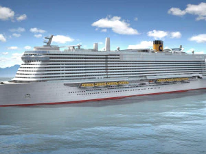 Costa Smeralda cruise ship 3D Model