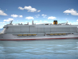 Costa Smeralda cruise ship 3D 모델