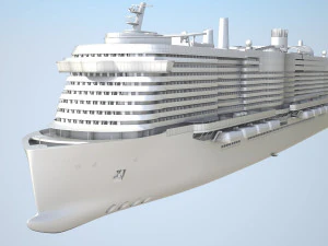 Costa Smeralda cruise ship 3D Model