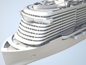 Costa Smeralda cruise ship 3D 모델