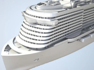 Costa Smeralda cruise ship 3D Model