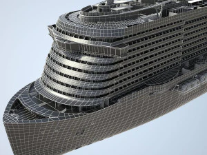 Costa Smeralda cruise ship 3D Model