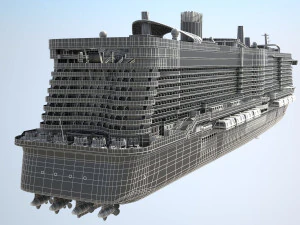 Costa Smeralda cruise ship 3D Model