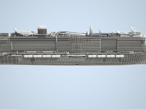 Costa Smeralda cruise ship 3D 모델