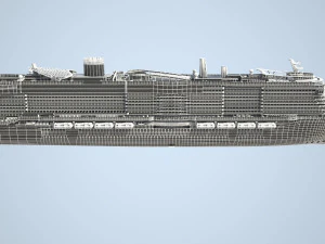 Costa Smeralda cruise ship 3D Model