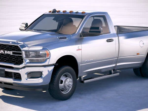 Ram 3500 HD cabina única 2019 Modelo 3D