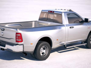 Ram 3500 HD Single Cab 2019 3D Model