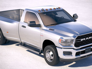 Ram 3500 HD Single Cab 2019 3D Model