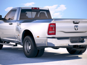 Ram 3500 HD Single Cab 2019 3D Model