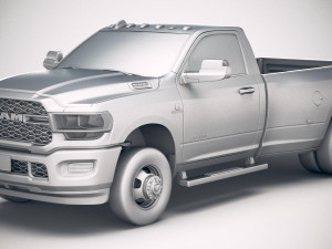 Ram 3500 HD Single Cab 2019 3D Model