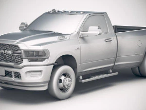 Ram 3500 HD Single Cab 2019 3D Model