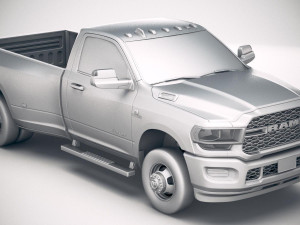 Ram 3500 HD Single Cab 2019 3D Model