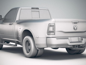 Ram 3500 HD Single Cab 2019 3D Model