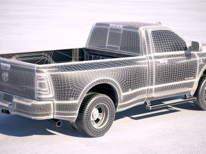 Ram 3500 HD Single Cab 2019 3D Model