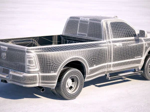 Ram 3500 HD Single Cab 2019 3D Model