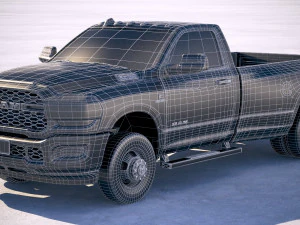 Ram 3500 HD Single Cab 2019 3D Model