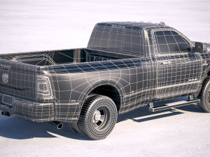 Ram 3500 HD Single Cab 2019 3D Model
