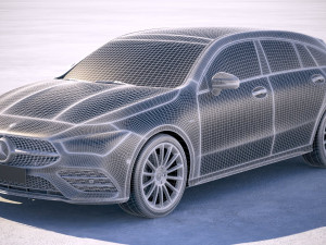 Mercedes-Benz CLA Shooting Brake 2020 Model 3D