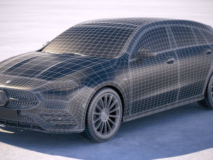 Mercedes-Benz CLA Shooting Brake 2020 Model 3D