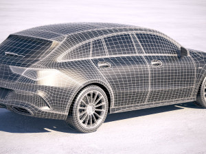 Mercedes-Benz CLA Shooting Brake 2020 Model 3D