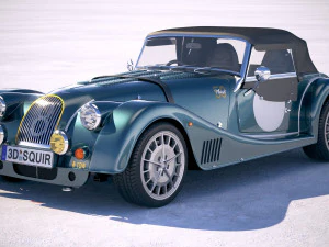 Morgan Plus 8, 50-летие, 2018 г., с крышей 3D Модель