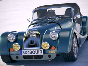 Morgan Plus 8 50th Anniversary 2018 with Roof 3D-Modell