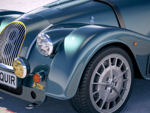 Morgan Plus 8 50th Anniversary 2018 with Roof 3D-Modell