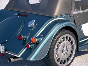 Morgan Plus 8 50th Anniversary 2018 with Roof 3D-Modell