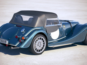 Morgan Plus 8 50th Anniversary 2018 with Roof 3D-Modell