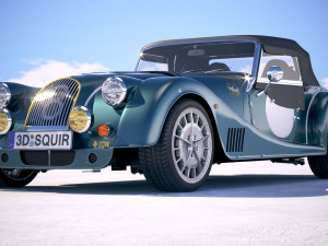 Morgan Plus 8 50th Anniversary 2018 with Roof 3D-Modell