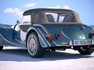 Morgan Plus 8 50th Anniversary 2018 with Roof 3D-Modell